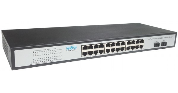 Ethernet Switch 24 Port RJ45 + 2  SFP Unmanaged @ CLR-SWG-1526